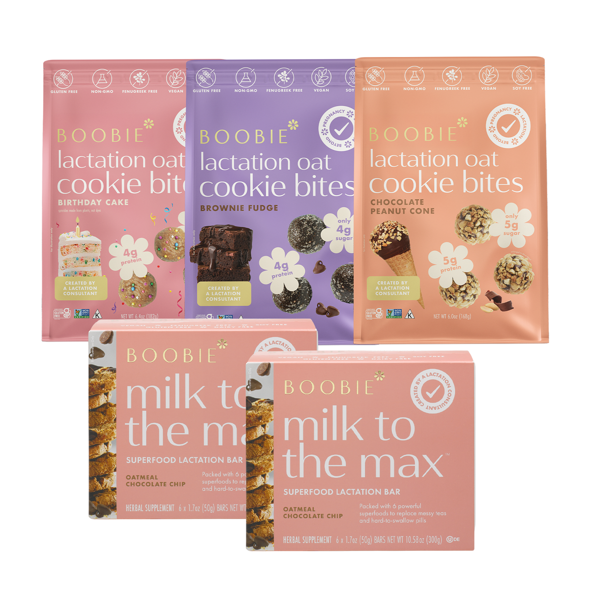 Lactation Cookies 3 Bags + Lactation Bars 12 Chocolate Chip Subscription